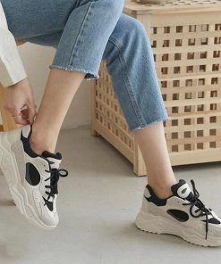 ショートブーツ | 厚底スニーカー レディース 韓国風