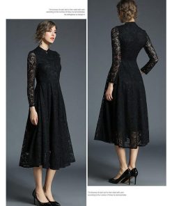 レースワンピース | パーティードレス ミモレワンピ ドレス ロング丈 結婚式 二次会 発表会 フォーマル 上品 お呼ばれ ダンス舞台 総レース 花嫁 きれいめ