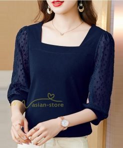 ｔシャツ・カットソー | Tシャツ レディース トップス 春夏 カットソー 半袖 五分袖 シフォンシャツ おしゃれ カジュアル シンプル コットン 夏服 綿 エレガント 着痩せ 30代40代50代