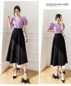 スカート | ロング丈 ボトムス レディース Aライン 上品 20代30代40代50代 カジュアル 通勤通学 お出かけ 夏物 韓国風 着痩せ 体系カバー エレガント