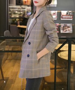 テーラードジャケット | グレンチェック ジャケット レディース秋