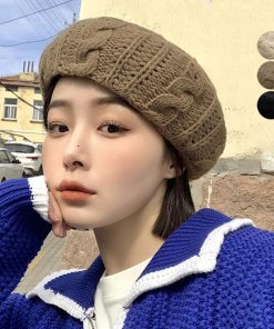 ベレー帽 | ニットレディース帽子 3色