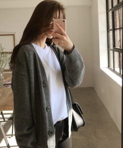カーディガン | ニットレディース ショートニット 羽織り 秋冬 アウター Vネック 新作