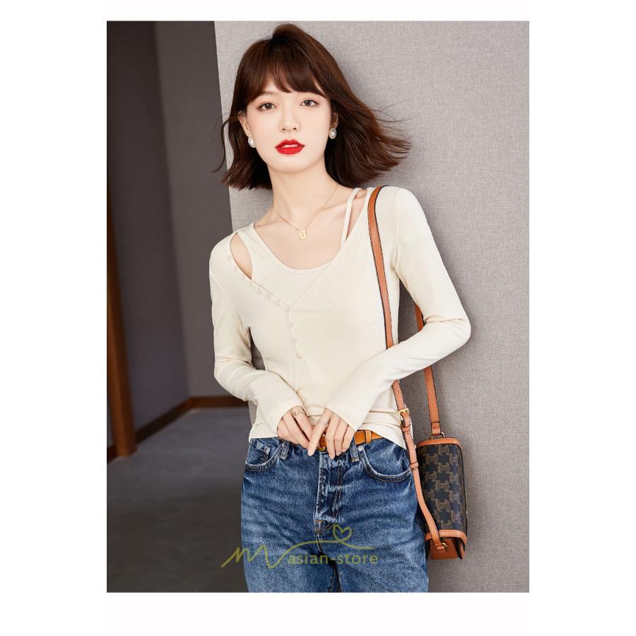 シャツ・ブラウス | ブラウス Tシャツ レディース 長袖 細身 フォーマル オフィス タイト きれいめ 春夏秋 トップス 送料無料 SNS映え 可愛い 着痩せ おしゃれ