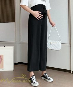 パンツ レギンス | ワイドパンツ マタニティウェア 妊婦服 サマーパンツ 着痩せ 上品 無地 マタニティパンツ 大きいサイズ サマー 夏服 お出かけ 日常感 妊婦服 産前 ウエストゴム