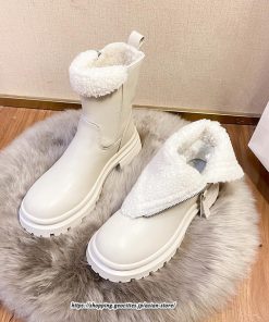 ブーツ | ムートンレディース 靴 裏ボア 裏起毛 シューズ サイドジップ 秋冬 暖か 防寒 疲れない 20代30代40代50だい 歩きやすい ファスナー 痛くない