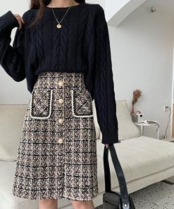 タイトスカート | スリット チェック柄