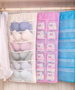 その他小物 | 下着収納 省スペース ウォールポケット 大容量 両面収納バッグ 壁掛け収納袋 メッシュ 小物収納ポケット 吊り下げ収納