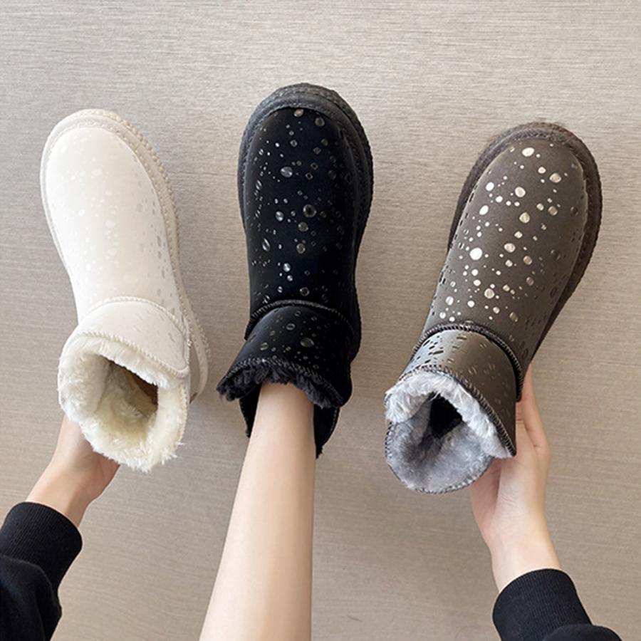 ムートンブーツ | 裏起毛 ショートブーツ