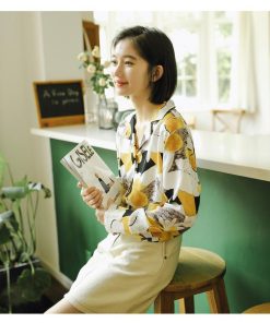 在庫ある | ブラウスレディースシャツ ファッションシャツ プリント花柄シャツブラウス 長袖 Vネック 春夏秋衣装 通学通勤 おしゃれ 着痩せ OL 体型カバー ゆったり 薄手