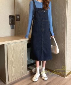 オーバーオール サロペット | デニムサロペットスカート レディース 40代 春夏 デニムワンピース レディス ボトムス ジャンバースカート カジュアル 無地 サロペット ストレート 着痩せ
