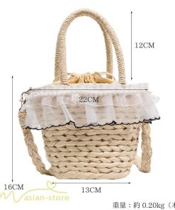 女性用バッグ | カゴバッグ おしゃれ かごバック レディース バッグ 夏 旅行バッグ リゾート サマー 夏 肩掛け フォーマル お出かけ アウトドア お買い物 大学生