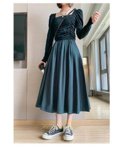 スカート | フレア ロングレディース 40代 きれいめ おしゃれ 着痩せ 秋 冬 ボトムス ロング Aラインゆったり 30代 マキシ 20代 50代