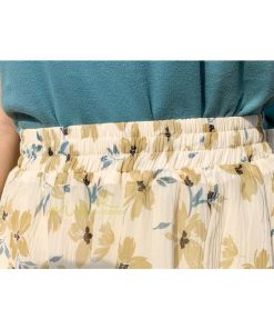 スカート | レディース シフォン フレア マキシ ロングウエストゴム マキシ花柄 ゆったり 20代30代40代50代 通勤通学 普通着 お出かけ お呼ばれ