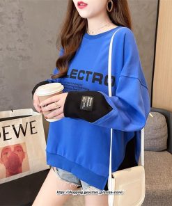 パーカー | トレーナー レディース スウェット 大きいサイズ 韓国 トップス 長袖 おしゃれ 秋冬 送料無料 プルオーバー ゆったり トップス クルーネック Tシャツ