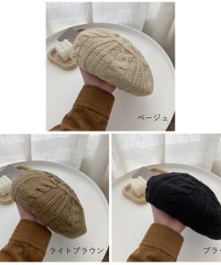 ベレー帽 | ニットレディース帽子 3色