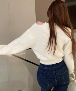 ニット・セーター | ショート丈 ニットトップスレディース秋冬