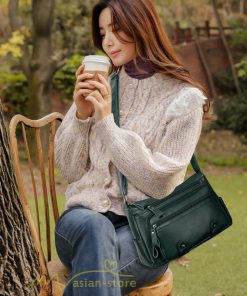 女性用バッグ | ショルダーバッグ レディース 斜めがけ カジュアル 多機能 バッグ 収納力アップ 防水 合皮バッグ シンプル 大人っぽ おしゃれ かわいい 軽量 肩掛け PUレザー