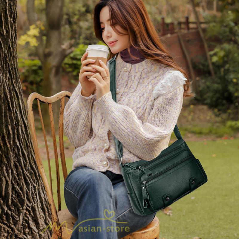 女性用バッグ | ショルダーバッグ レディース 斜めがけ カジュアル 多機能 バッグ 収納力アップ 防水 合皮バッグ シンプル 大人っぽ おしゃれ かわいい 軽量 肩掛け PUレザー