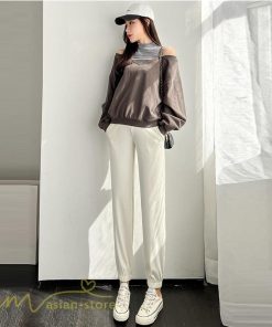 パンツ 、デニム | マタニティウェア レディース マタニティパンツ 着痩せ テーパードパンツ ロング丈 上品 春 夏 秋 無地 ウエスト調整 産前 お出かけ 妊婦服 おしゃれ ゆったり