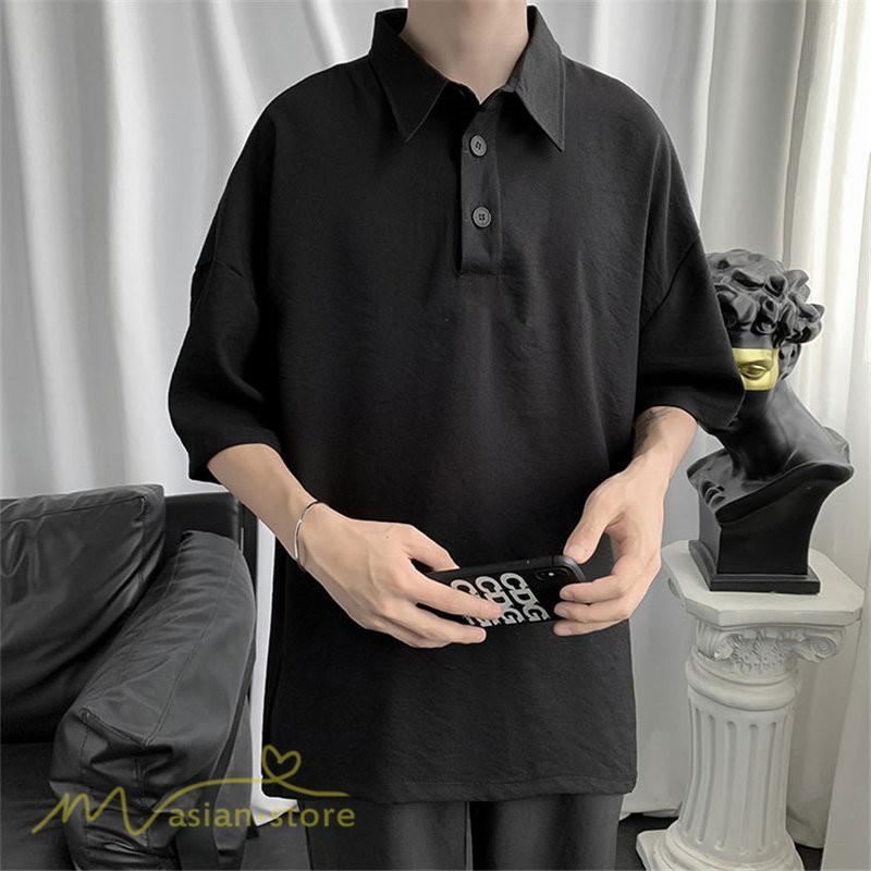 Tシャツ | ポロシャツ シャツ メンズ 無地 夏服 半袖 無地 カジュアル 40代 50代 シンプル 薄手 ポロ サマーシャツ 父 プレゼント ゆったり 体型カバー 30代 ギフト 20代