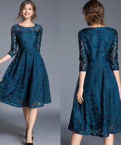 レースワンピース | ワンピース ドレス ロングドレス レースワンピ 結婚式 パーティードレス 二次会 フォーマル レデイース エレガント お呼ばれ ロングワンピ 七分袖