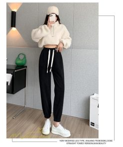 チノ・テーパード・ジョガー・スキニーパン | パンツ テーパードパンツ レディース 秋 冬 ロング丈 おしゃれ 着痩せ ウエストゴム 通勤 通学 スウェットパンツ ボトムス 韓国風 ロングパンツ 秋冬コーデ