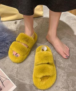 サンダル | ファーレディースファースリッパ