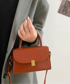 ショルダーバッグ | レトロショルダーバッグPUレザー2way