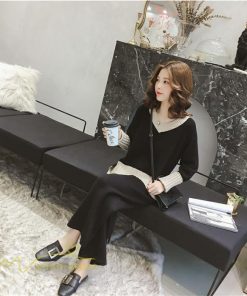 セットアップ | 2点セット ニットセーター レディース 秋 冬 長袖 セーター 上下セット かわいい 20代 30代 カジュアル 40代 ワイドパンツ 着痩せ 50代 新作