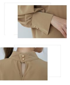 シャツ・ブラウス | ブラウス バルーンスリーブ バルーン袖 とろみ クラシカル レディース 長袖 ファッション カジュアル エレガント 細身 優雅 エレガント 上品 通勤 オシャレ OL