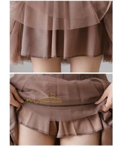 スカート | レディース インナーパンツ付き ミニショート丈 チュール通勤通学 着回し ウエストゴム 春夏 20代30代40代 上品 韓国ファッション