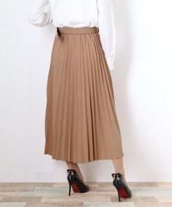 フレアスカート | レディース プリーツスカート 大人 ロング フレアスカート ミモレ丈スカート ベルト付き