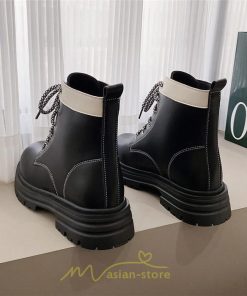 ショートブーツ | レディース 歩きやすい 編み上げブーツ ワークブーツ  編み上げ 痛くない ラウンドトゥ 美脚 厚底 通勤 通学 お出かけ カジュアル 旅行