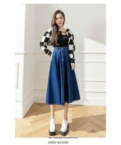 スカート | 送料無料 デニムロング丈 マキシ Aライン ロングゆったり 冬 レディース マキシ おしゃれ 大きいサイズ 着痩せ 激安 可愛い