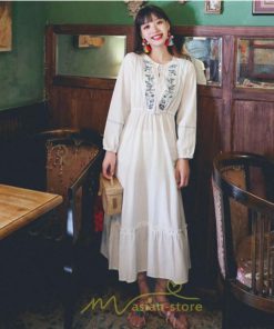 マキシ | ワンピース レディース ロング 夏秋 ゆったり 丸首 ナチュラル フレア ウィメンズ 女性用 同窓会 女子会 普段使い デート カジュアル 人気 Aライン 着やせ