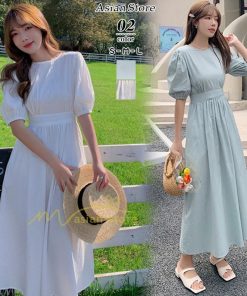 マキシ | ワンピース プリーツワンピース レディース マキシワンピース 無地 森ガール ナチュラル服 エレガント 30代 40代 韓国ファッション 50代 上品 カジュアル 着痩せ