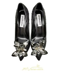 パンプス | ハイヒール 人工水晶 きらきら キレイめ ヒール5cm7cm9cm ポインテッドトゥ レディース 夏 サンダル 痛くない 美脚 ピンヒール 歩きやすい お出かけ