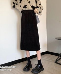 ロングスカート | コーデュロイスカート バックスリット秋冬