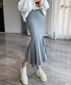 スカート | ロングレディース シンプル 女性 トレンド マーメイド 無地 カジュアル ボトムス 美脚 定番 穿くやすい ロング丈 普段着 お洒落 ゆったり