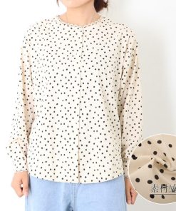 Tシャツ・カットソー | おしゃれ レディース シフォンブラウス ブラウス ドット柄 シャツブラウス ゆったり トップス 水玉模様 オフィス 長袖
