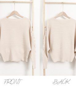 ニット・セーター | ドルマンニットトップス ボートネック上品