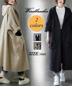 チェスターコート | トレンチコート レディース ロングコート 秋 秋コート フード付き 長袖 オーバーサイズ コート アウター ミリタリー 秋服 無地 カジュアル