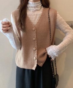 ニット・セーター | ニットベスト Vネック レディース ジレ