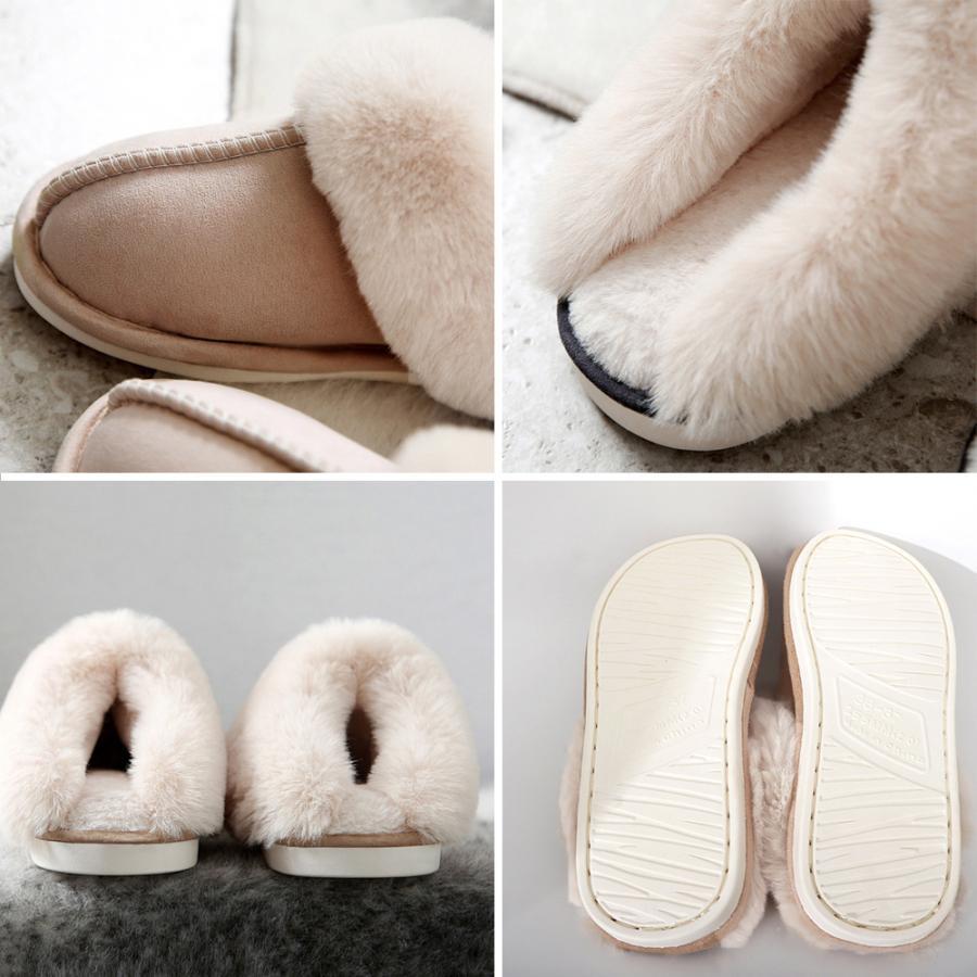 サンダル | スリッパ ムートン 冬 もこもこ サンダル