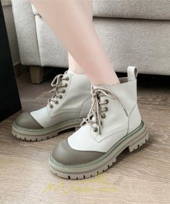 ショートブーツ | ブーツ レディース シューズ 厚底 おしゃれ  編み上げブーツ 2022トレンド 黒 黄色 灰色 歩きやすい 通学 通勤 旅行 外出 お出かけ デート