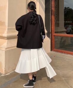 ロングスカート | プリーツ 切り替え 夏