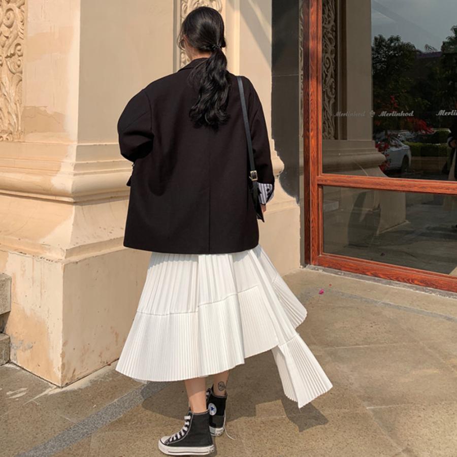 ロングスカート | プリーツ 切り替え 夏