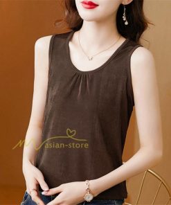 キャミソール タンクトップ | ニット トップス レディース ショート丈 タンクトップ 夏ノースリーブ インナーウエア インナーウェア 20代30代40代50代 キャミソール カジュアル ママ 下着