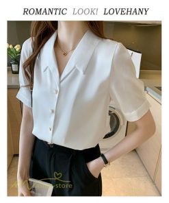 シャツ・ブラウス | シャツ Tシャツ ブラウス レディース 無地 半袖 春 夏 トップス 秋 Vネック フォーマル オフィス 可愛い おしゃれ カジュアル サマー トップス 秋 半袖シャツ